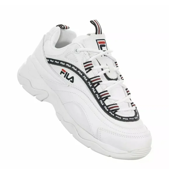 Fila Women's Fila-Ray-Repeat Size 7.5 Color White/fila Navy - Picture 3 of 9